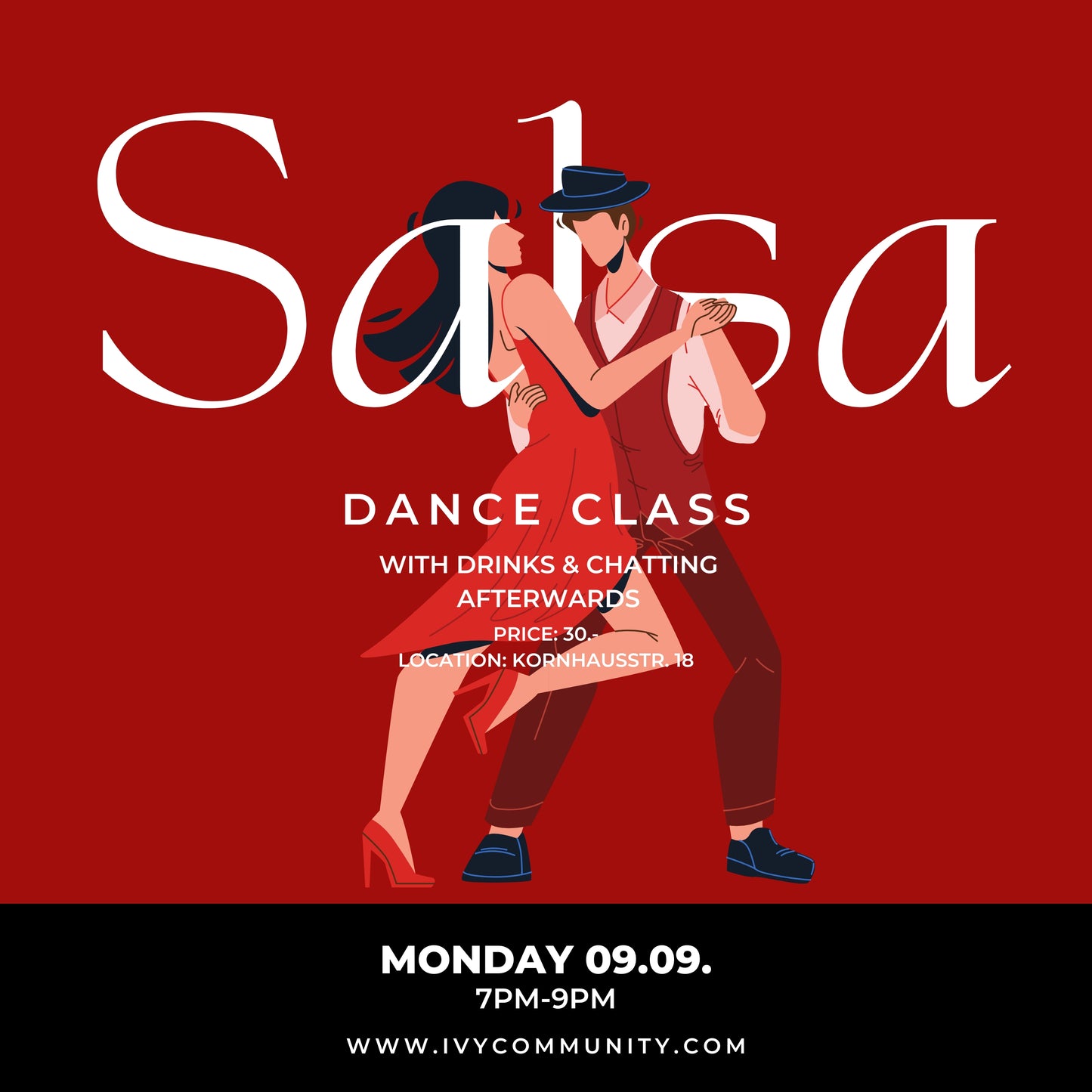 Salsa class + drinks