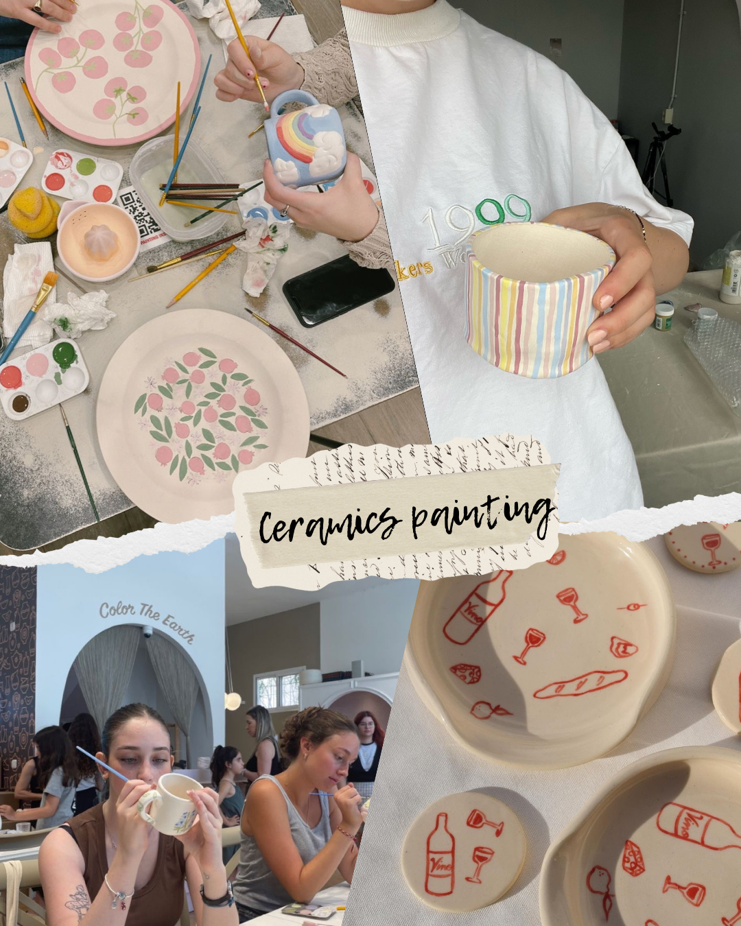 Sunday afternoon ceramics painting